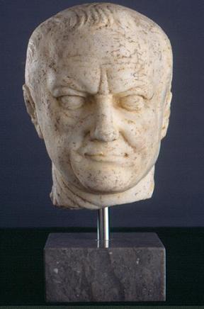 Vespian, marble head. (Hecht Museum Collection)